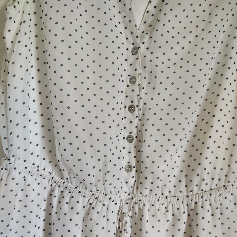 White Guess Polka Dot Dress - Picture 3 of 4